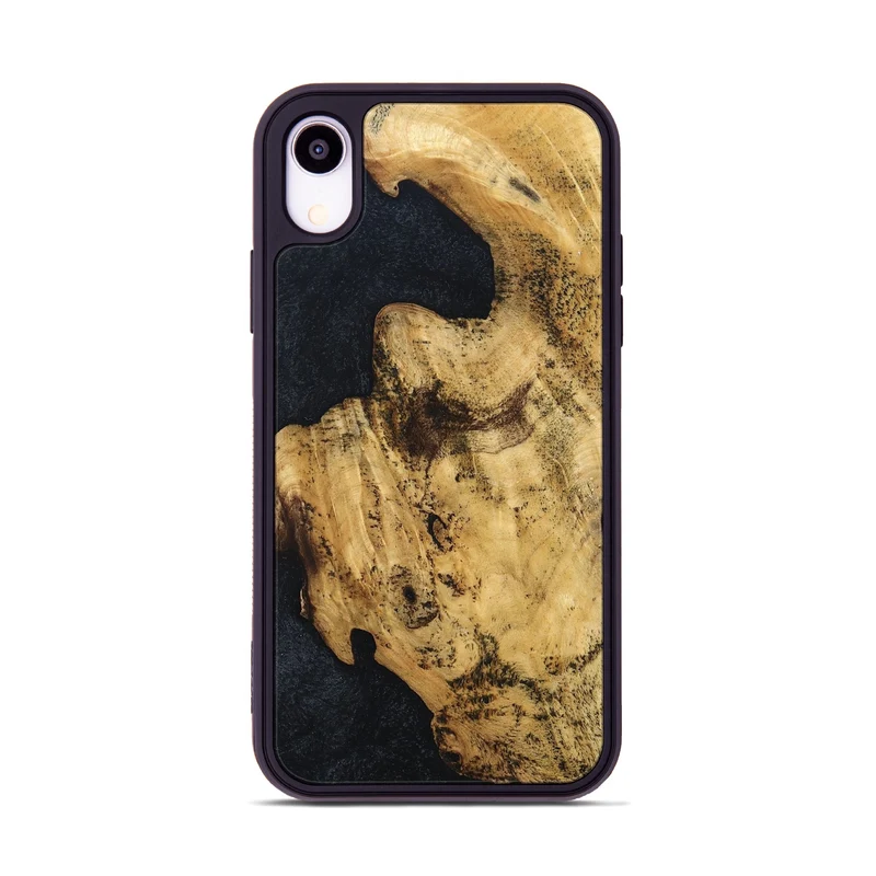 iPhone Xr Wood Phone Case - Adhara (Wood Burl, 829762)