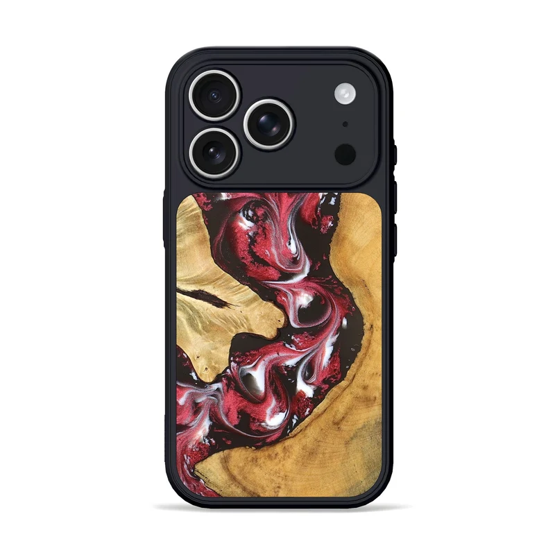 iPhone 17 Pro Wood Phone Case - Conrad (Red, 829720)