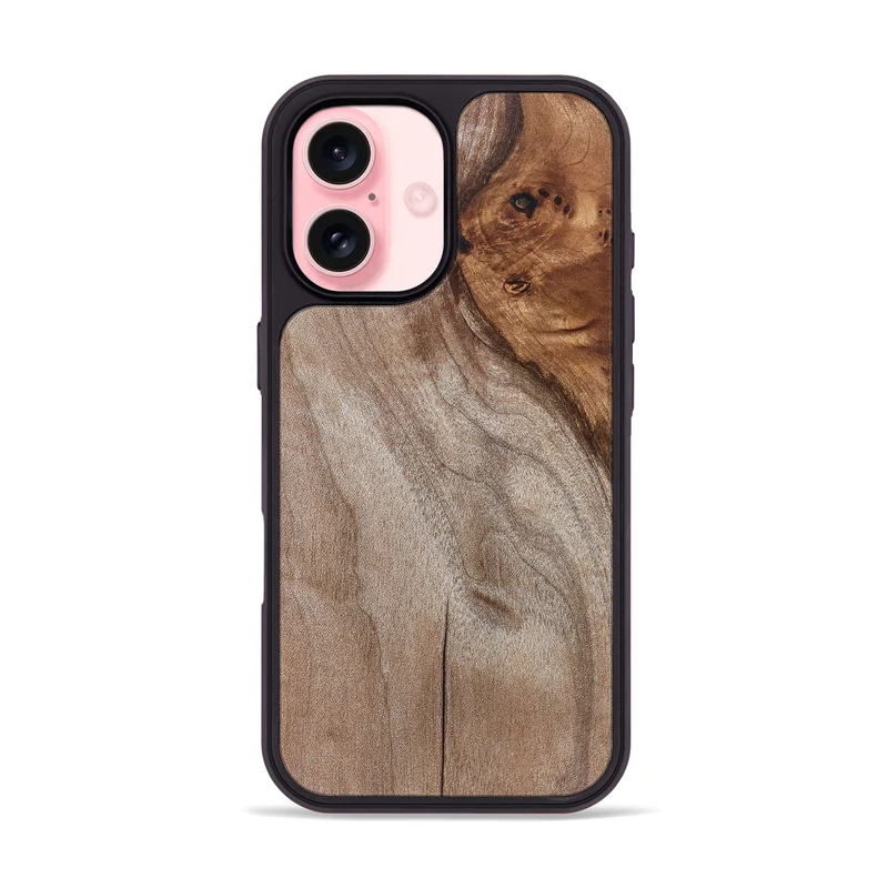 iPhone 16 Wood Phone Case - Ernst (Wood Burl, 829748)