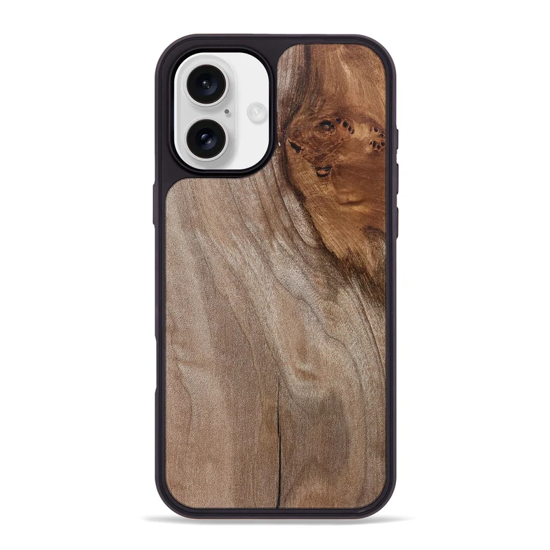 iPhone 16 Plus Wood Phone Case - Hakeem (Wood Burl, 829760)