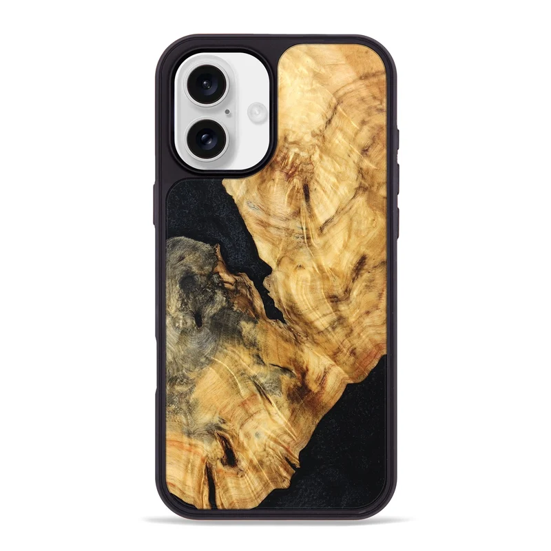 iPhone 16 Plus Wood Phone Case - Jaydin (Wood Burl, 829776)