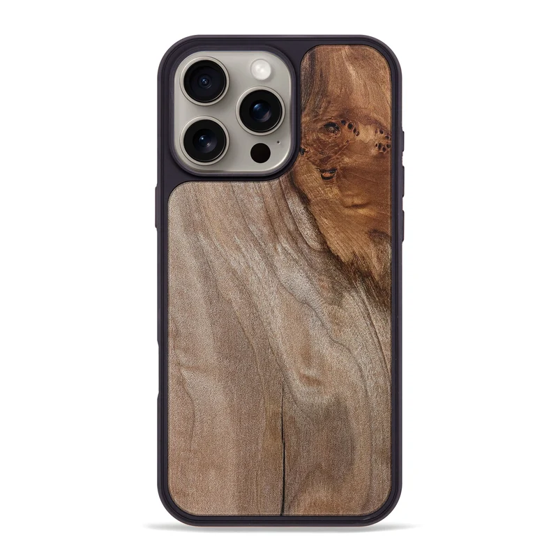 iPhone 16 Pro Max Wood Phone Case - Hakeem (Wood Burl, 829760)