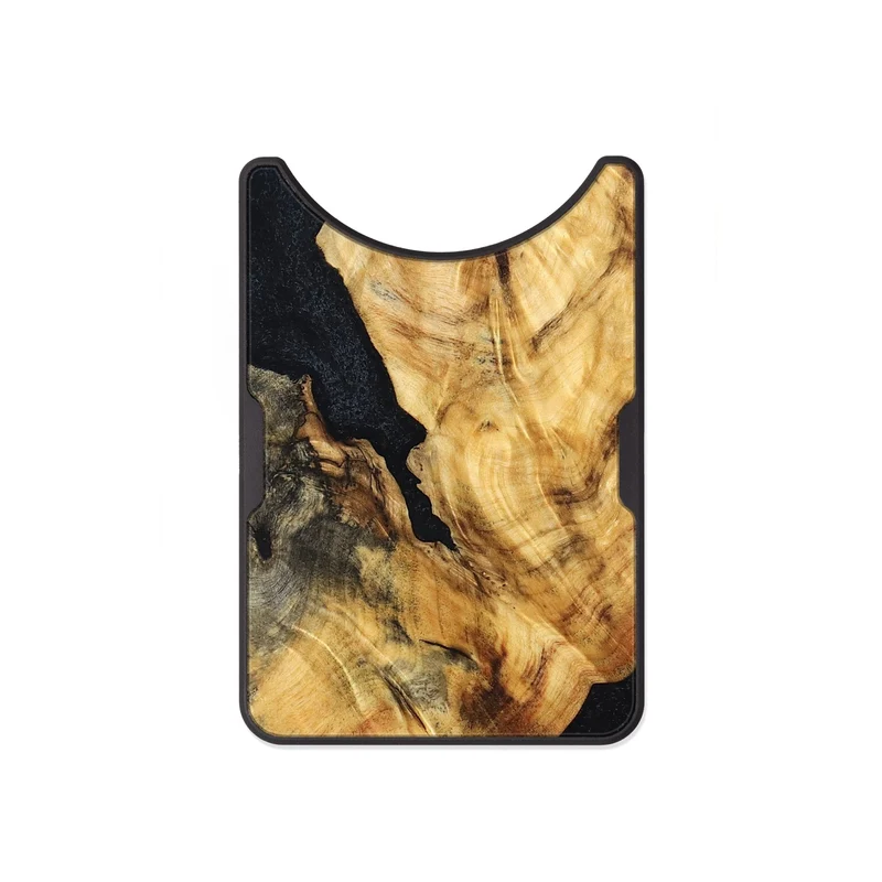 Alloy Wood Wallet - Jaydin (Wood Burl, 829776)