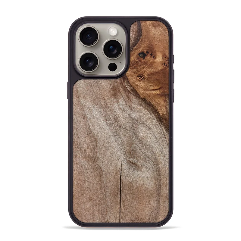 iPhone 15 Pro Max Wood Phone Case - Ernst (Wood Burl, 829748)