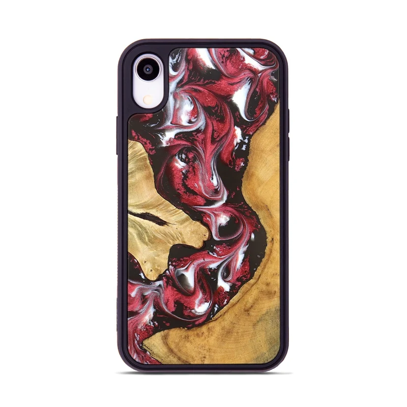 iPhone Xr Wood Phone Case - Conrad (Red, 829720)