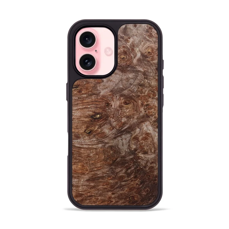 iPhone 16 Wood Phone Case - Soleil (Wood Burl, 829753)