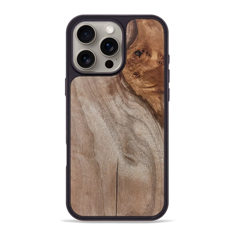 iPhone 16 Pro Max Wood Phone Case - Ernst (Wood Burl, 829748)