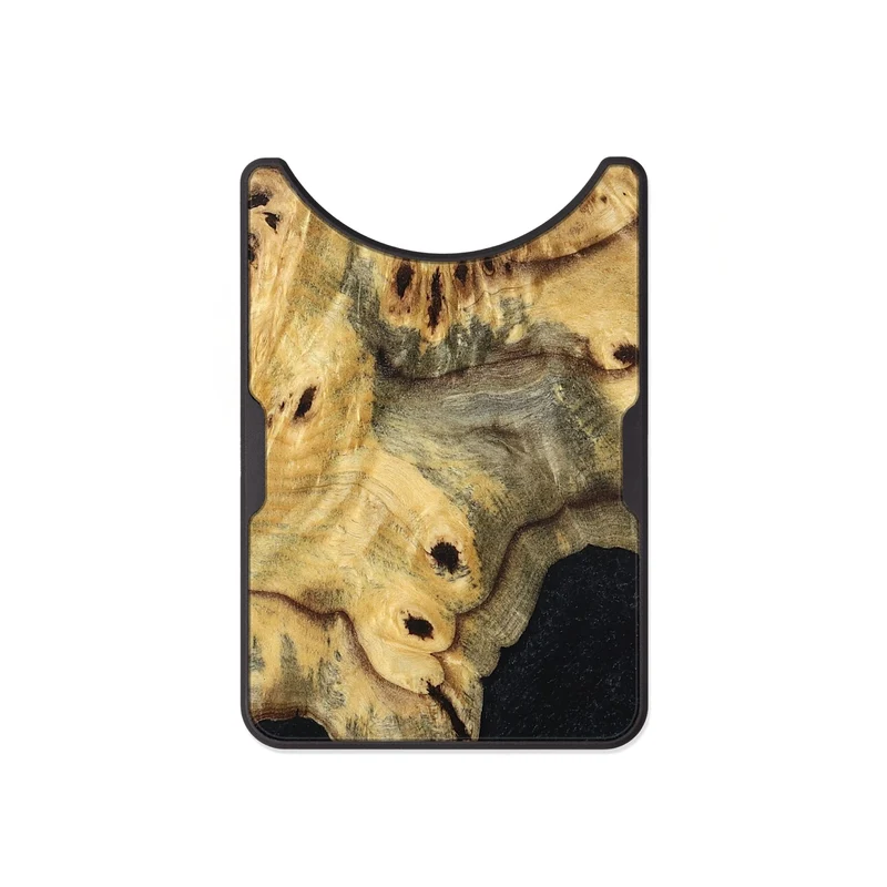 Alloy Wood Wallet - Eliezer (Wood Burl, 829763)