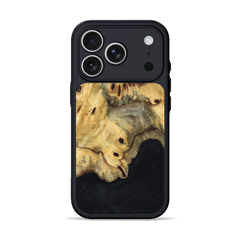 iPhone 17 Pro Wood Phone Case - Eliezer (Wood Burl, 829763)
