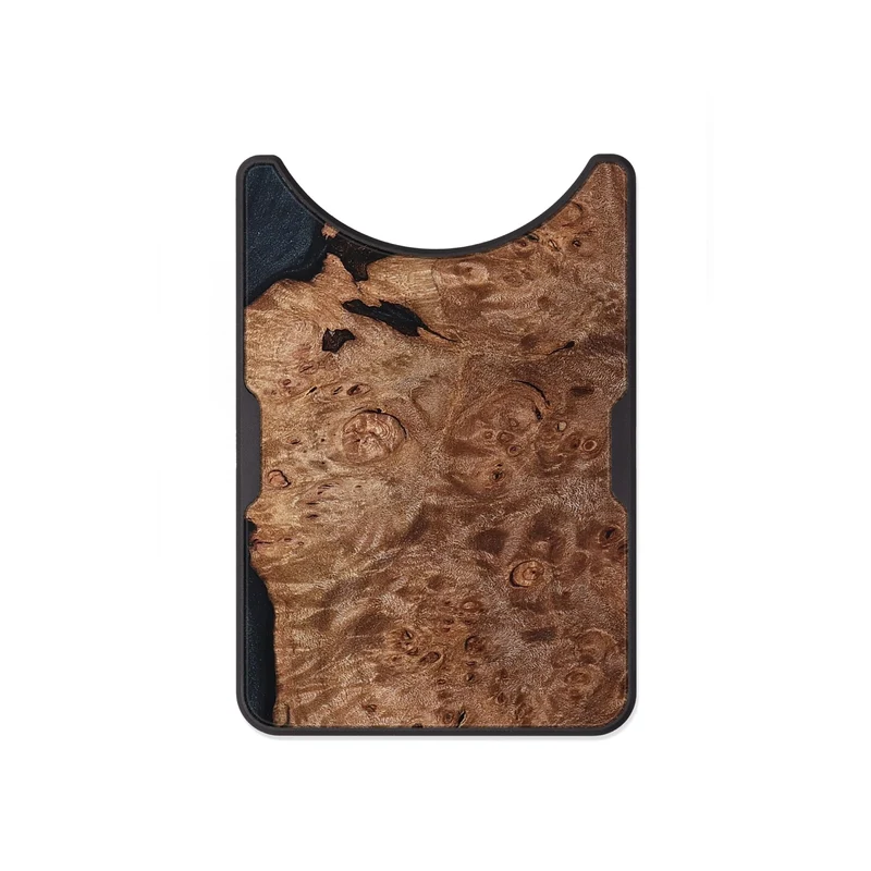 Alloy Wood Wallet - Sylvie (Wood Burl, 829759)