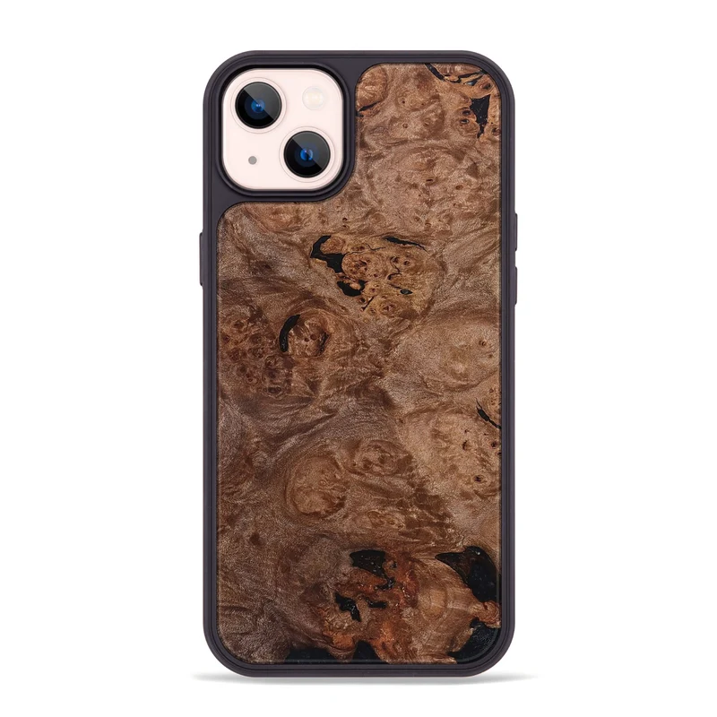 iPhone 14 Plus Wood Phone Case - Emmy (Wood Burl, 829756)