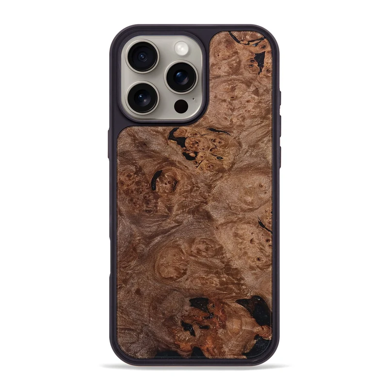 iPhone 16 Pro Max Wood Phone Case - Emmy (Wood Burl, 829756)