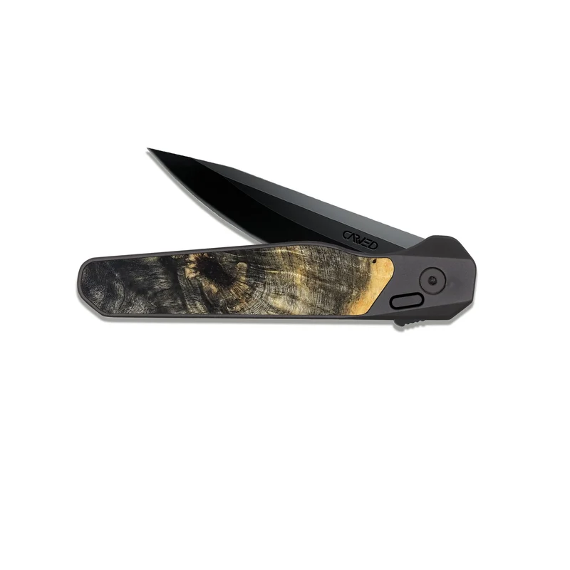 EDC Dark Slate Wood Pocket Knife - Arnold (Wood Burl, 829747)