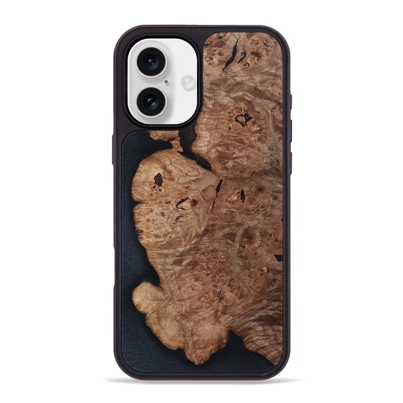 iPhone 16 Plus Wood Phone Case - Darwin (Wood Burl, 829746)