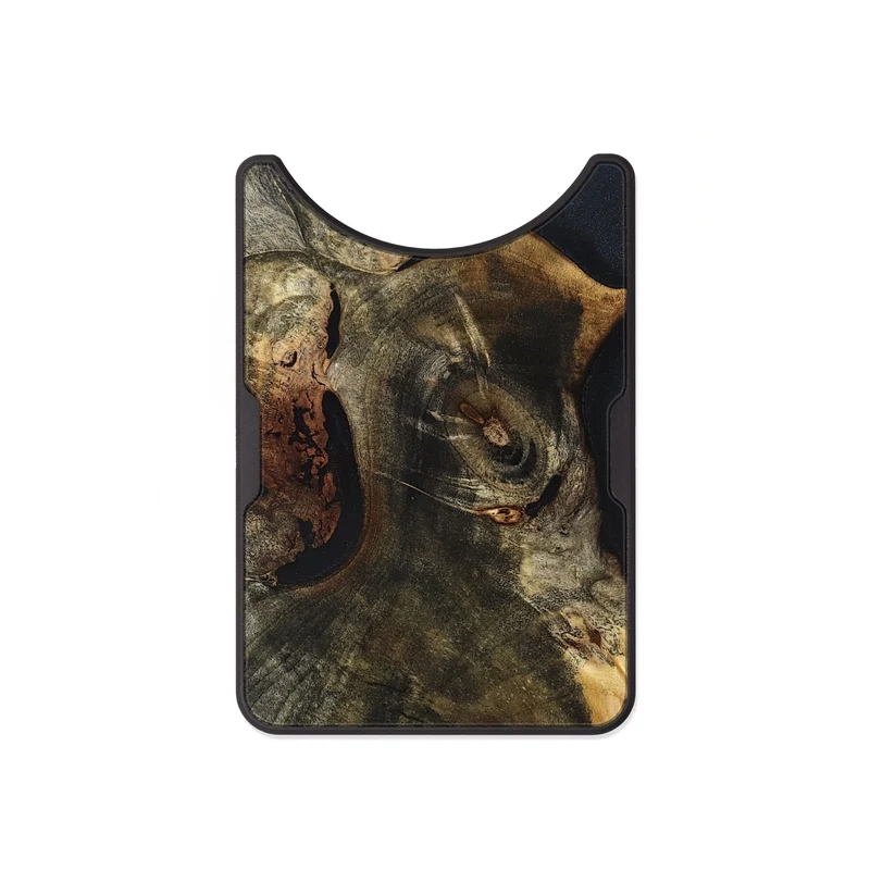 Alloy Wood Wallet - Ismael (Wood Burl, 829745)