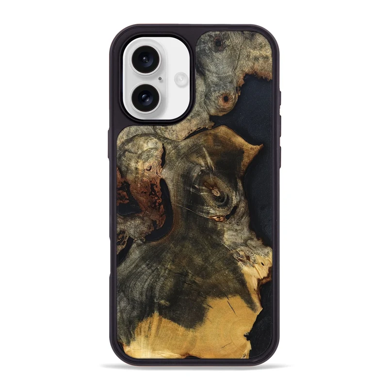iPhone 16 Plus Wood Phone Case - Ismael (Wood Burl, 829745)
