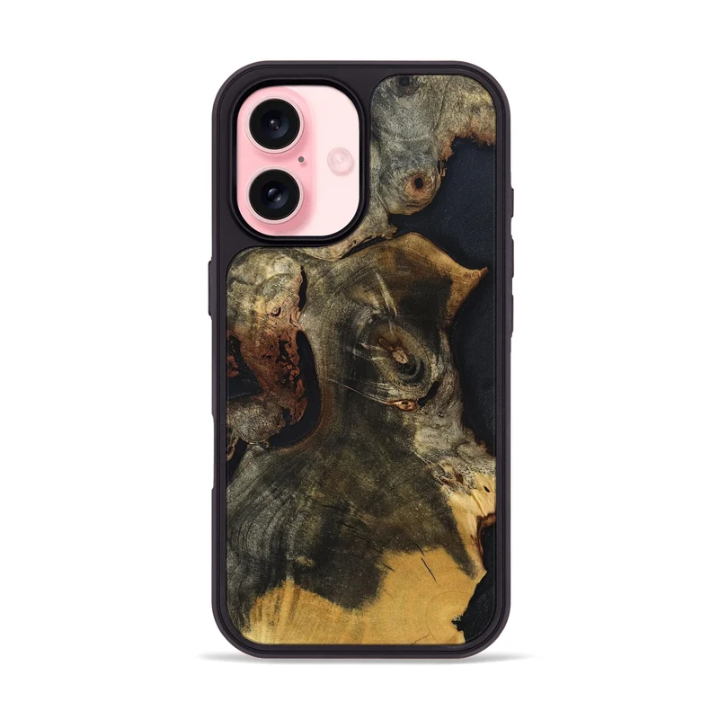iPhone 16 Wood Phone Case - Ismael (Wood Burl, 829745)