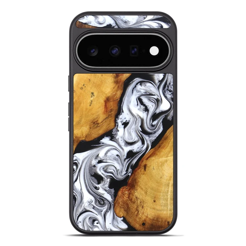 Pixel 11 Pro XL Wood Phone Case - Castiel (Black & White, 829738)