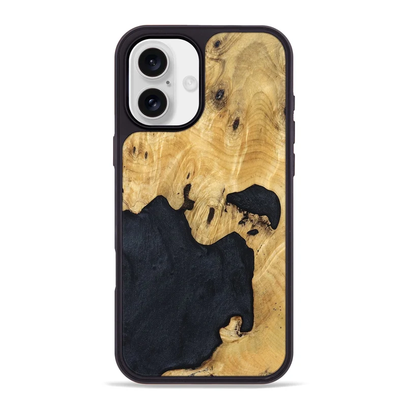 iPhone 16 Plus Wood Phone Case - Arleen (Wood Burl, 829741)