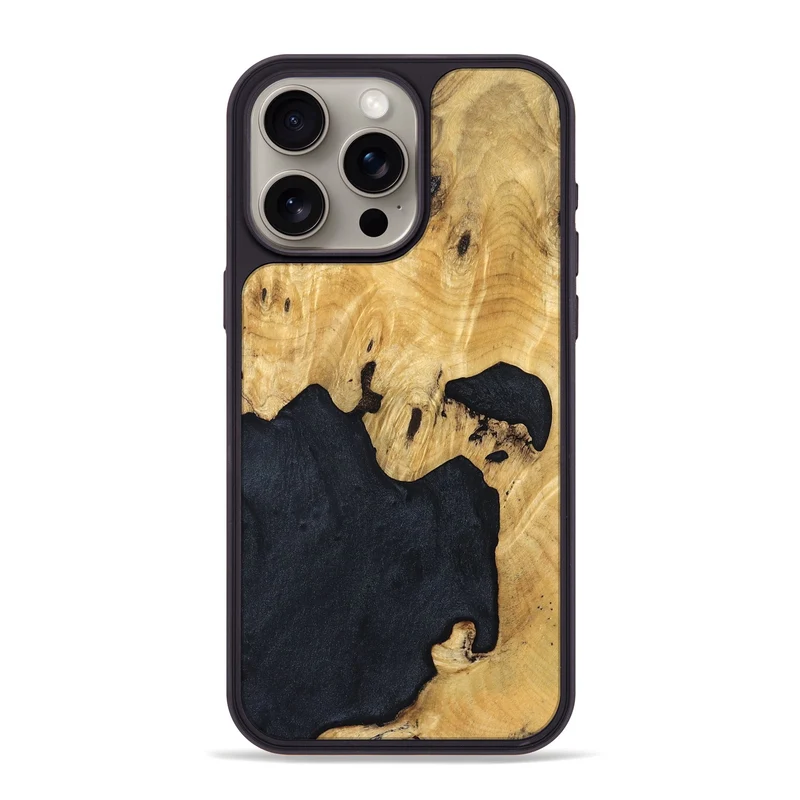iPhone 15 Pro Max Wood Phone Case - Arleen (Wood Burl, 829741)
