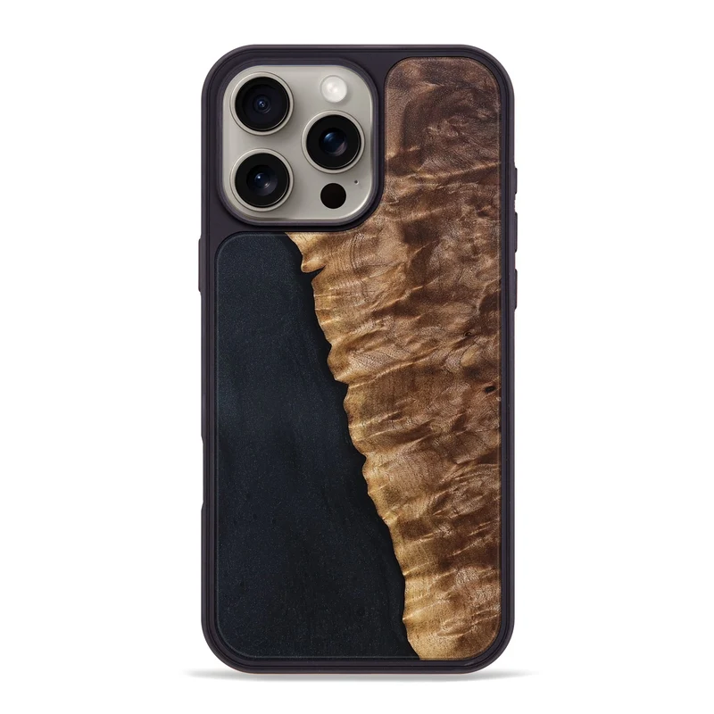 iPhone 16 Pro Max Wood Phone Case - Lelia (Wood Burl, 829742)
