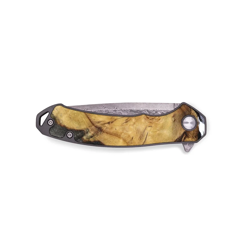 EDC Wood Pocket Knife - Teresa (Black & White, 829737)