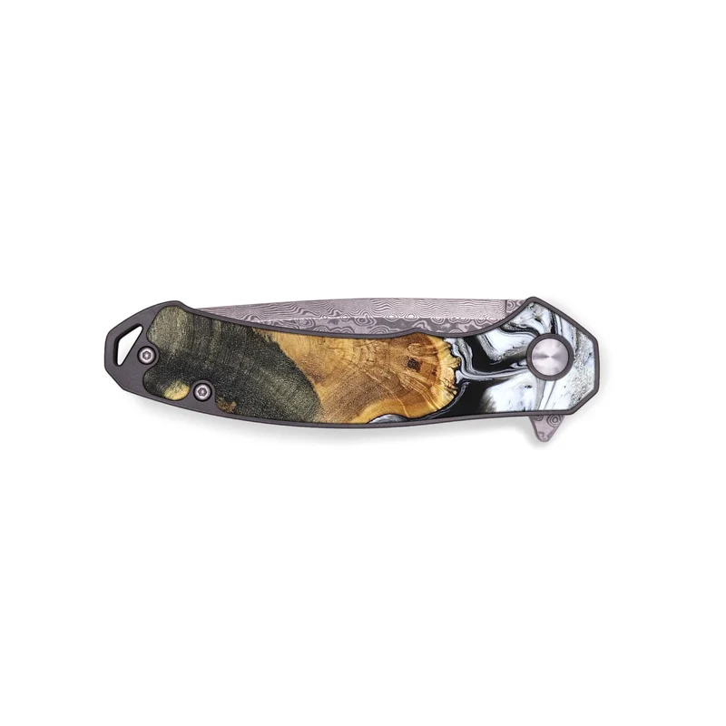 EDC Wood Pocket Knife - Trinity (Black & White, 829736)