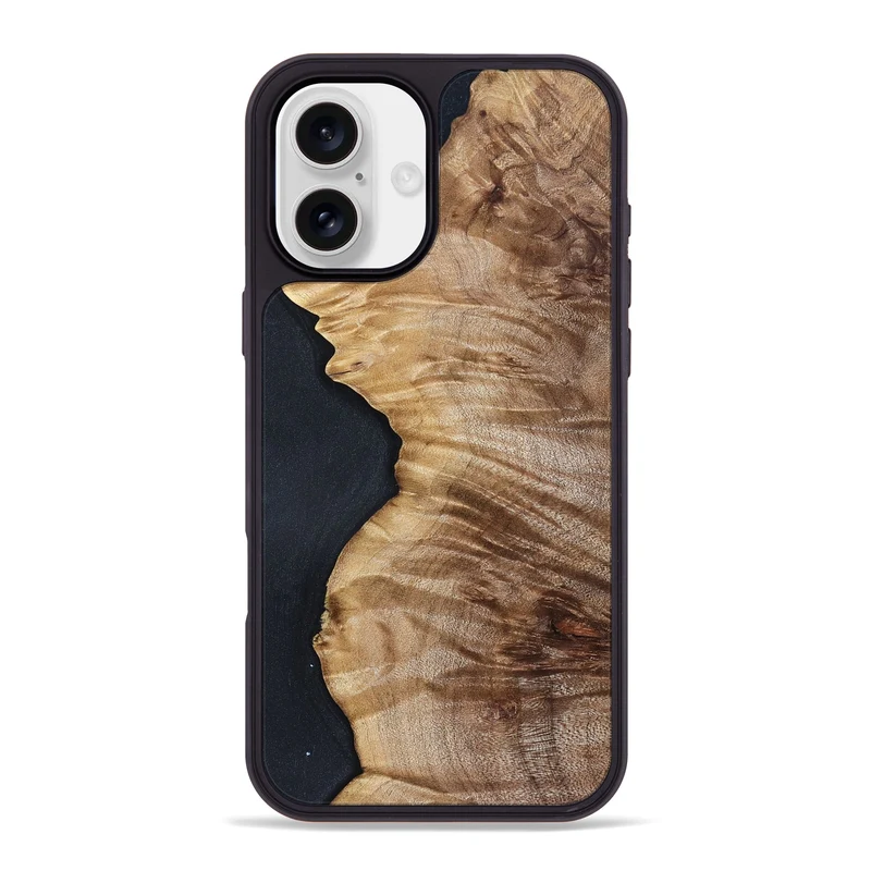 iPhone 16 Plus Wood Phone Case - Kortney (Wood Burl, 829778)