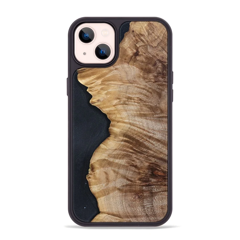 iPhone 14 Plus Wood Phone Case - Kortney (Wood Burl, 829778)