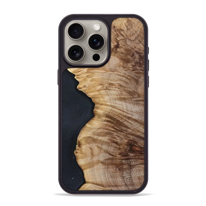 iPhone 15 Pro Max Wood Phone Case - Kortney (Wood Burl, 829778)