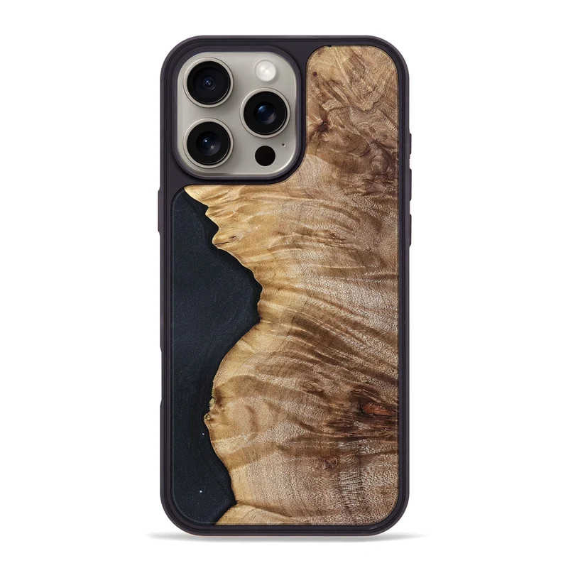 iPhone 16 Pro Max Wood Phone Case - Kortney (Wood Burl, 829778)
