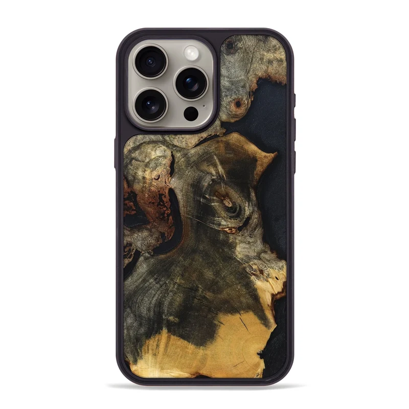 iPhone 15 Pro Max Wood Phone Case - Ismael (Wood Burl, 829745)