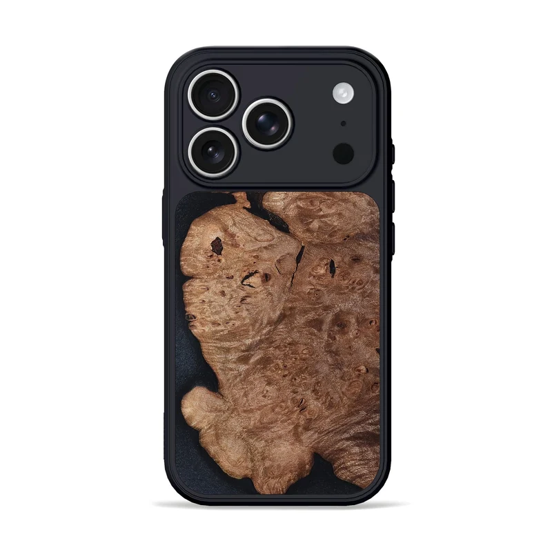 iPhone 17 Pro Wood Phone Case - Darwin (Wood Burl, 829746)