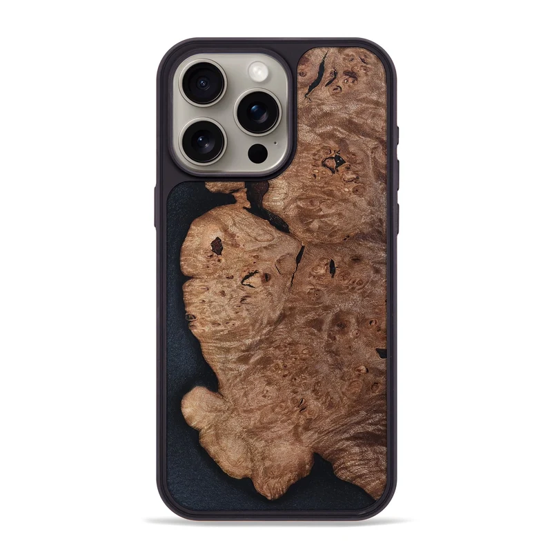iPhone 15 Pro Max Wood Phone Case - Darwin (Wood Burl, 829746)