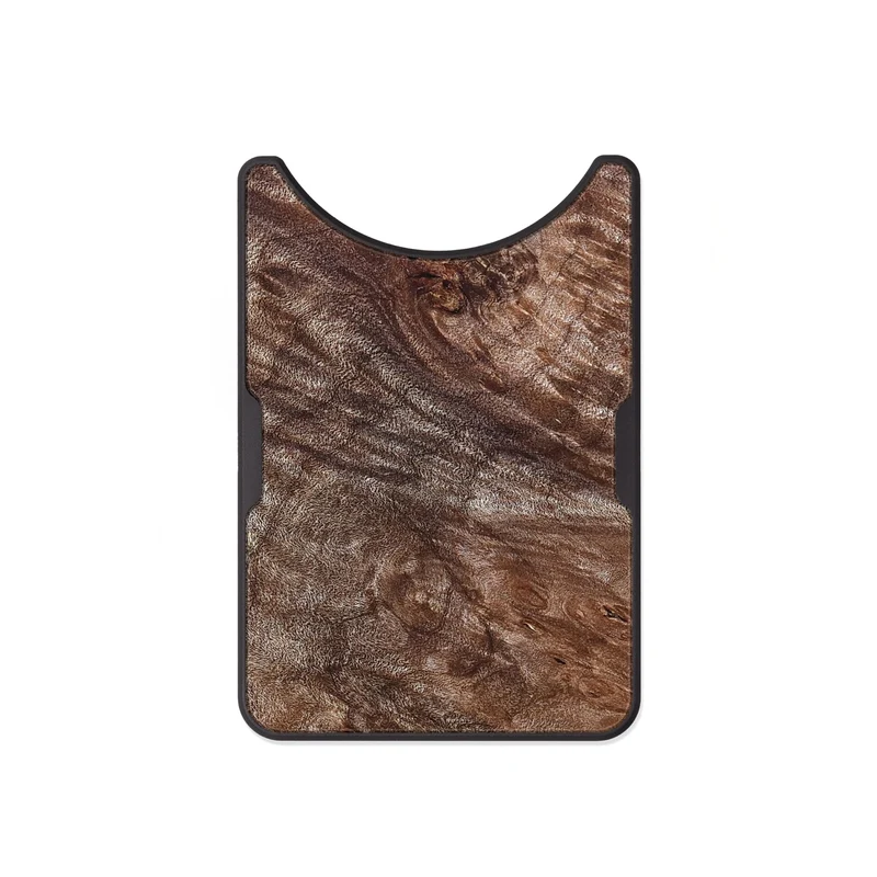 Alloy Wood Wallet - Breana (Wood Burl, 829749)