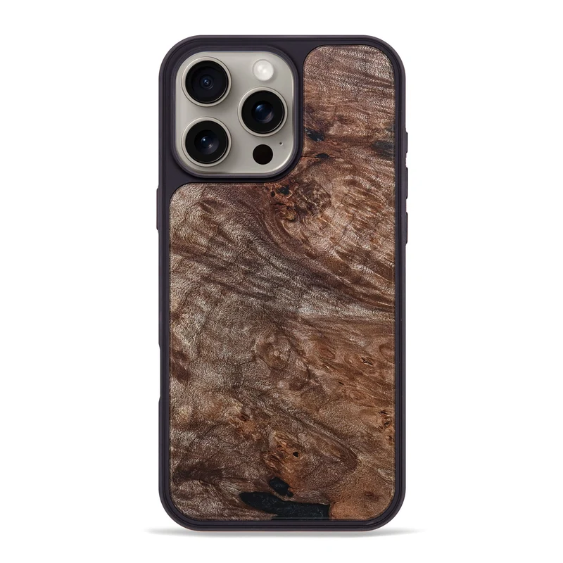 iPhone 16 Pro Max Wood Phone Case - Breana (Wood Burl, 829749)