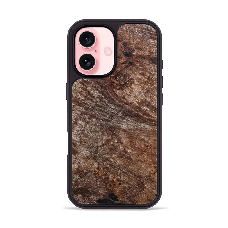 iPhone 16 Wood Phone Case - Breana (Wood Burl, 829749)