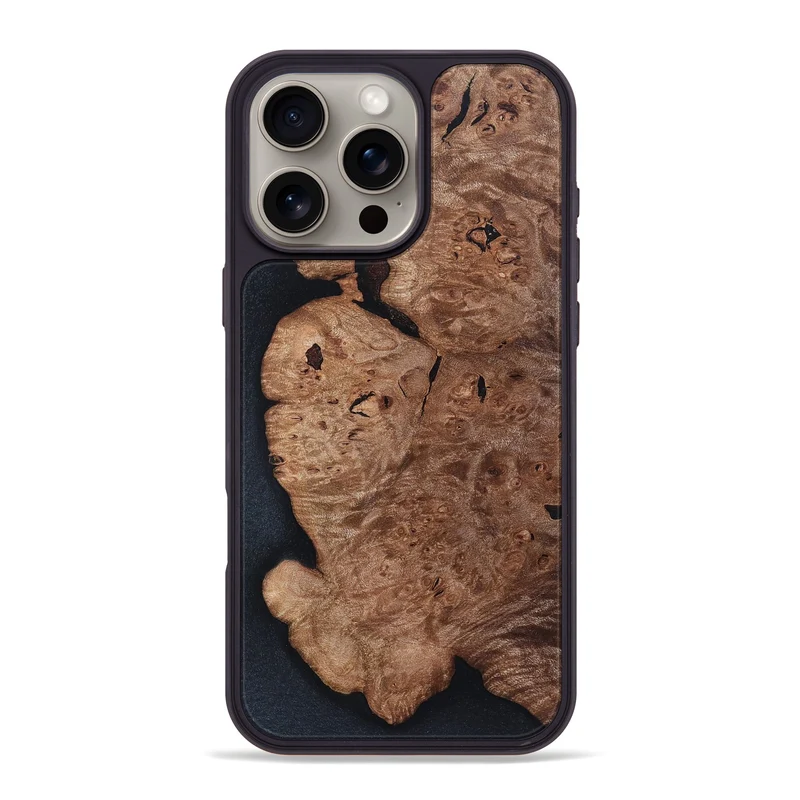 iPhone 16 Pro Max Wood Phone Case - Darwin (Wood Burl, 829746)