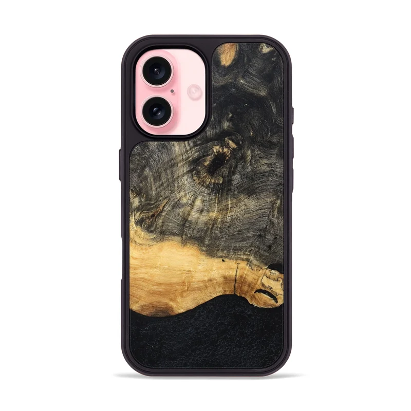 iPhone 16 Wood Phone Case - Arnold (Wood Burl, 829747)