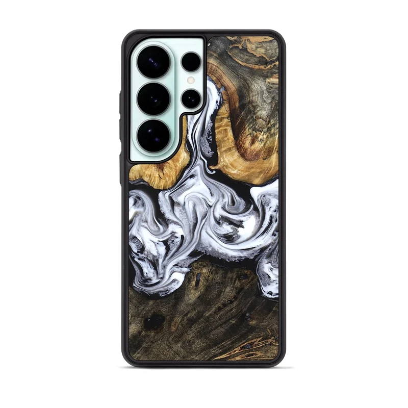 Galaxy S26 Ultra Wood Phone Case - Ellis (Black & White, 829739)