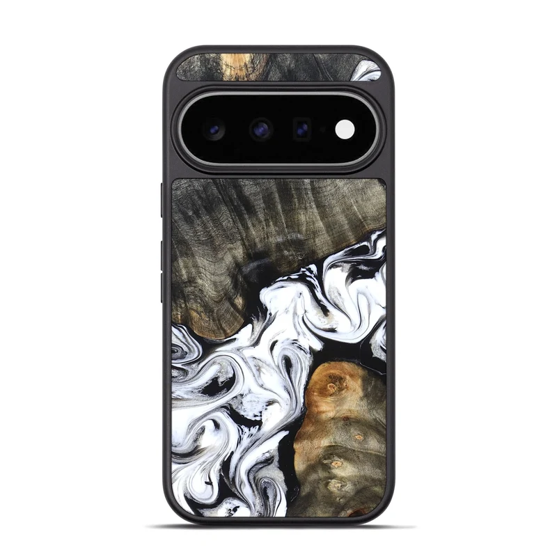 Pixel 11 Pro Wood Phone Case - Deidre (Black & White, 829735)