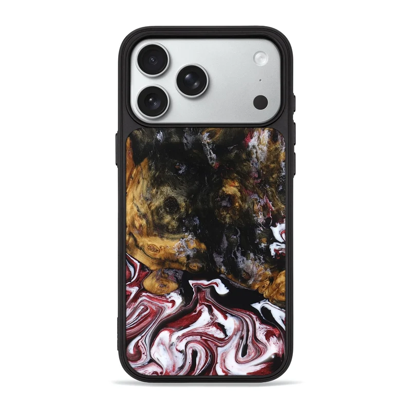 iPhone 18 Pro Max Wood Phone Case - Jess (Red, 829733)