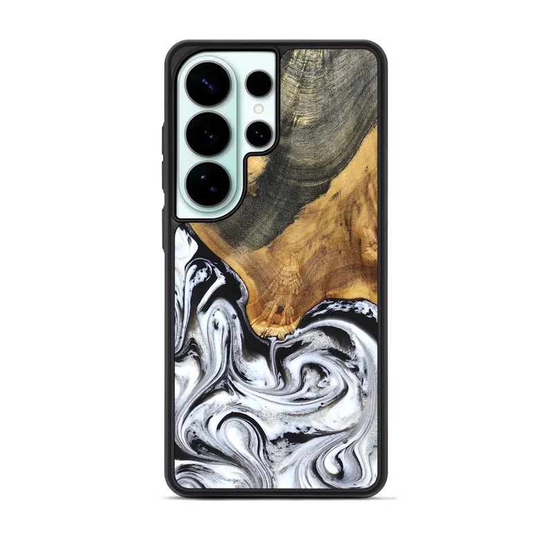 Galaxy S26 Ultra Wood Phone Case - Trinity (Black & White, 829736)