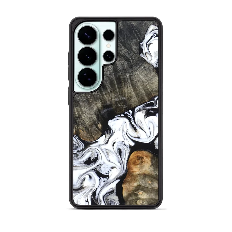 Galaxy S26 Ultra Wood Phone Case - Deidre (Black & White, 829735)