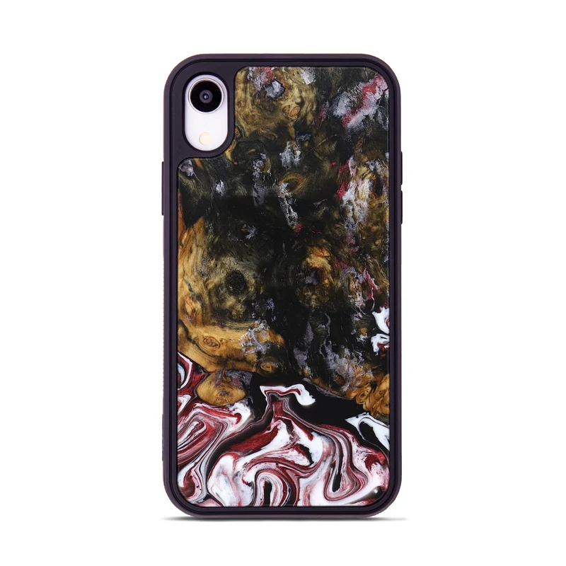 iPhone Xr Wood Phone Case - Jess (Red, 829733)