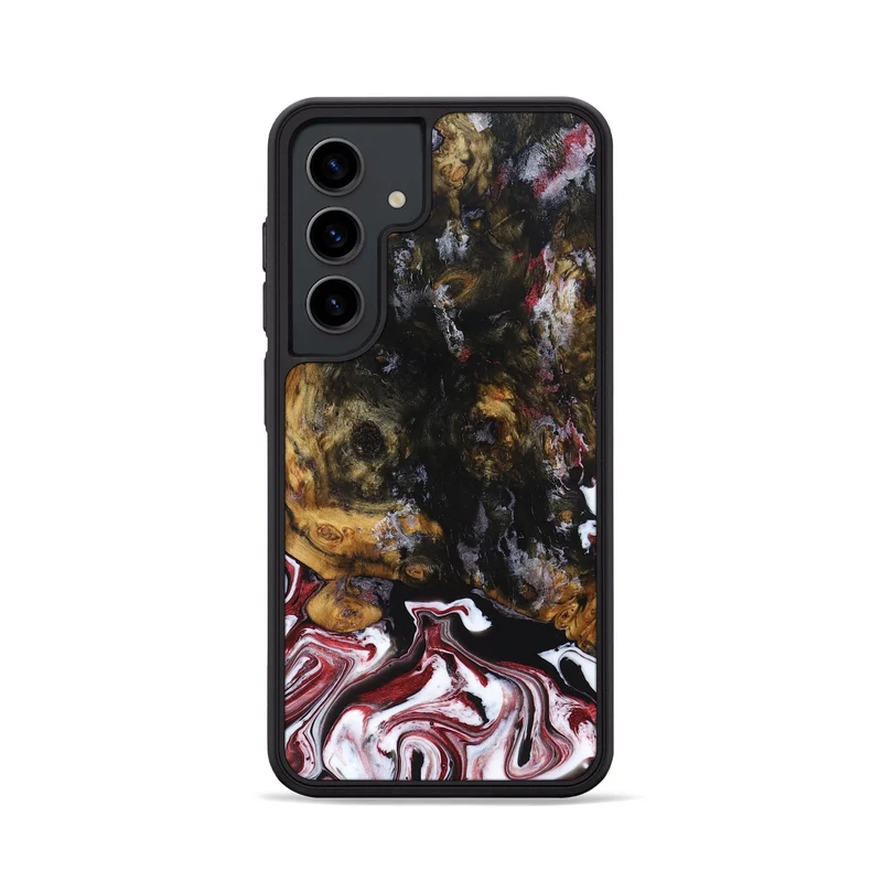 Galaxy S24 Wood Phone Case - Jess (Red, 829733)