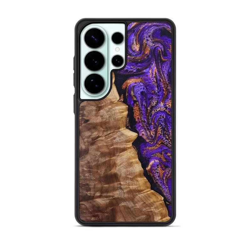 Galaxy S26 Ultra Wood Phone Case - Leanna (Purple, 829732)
