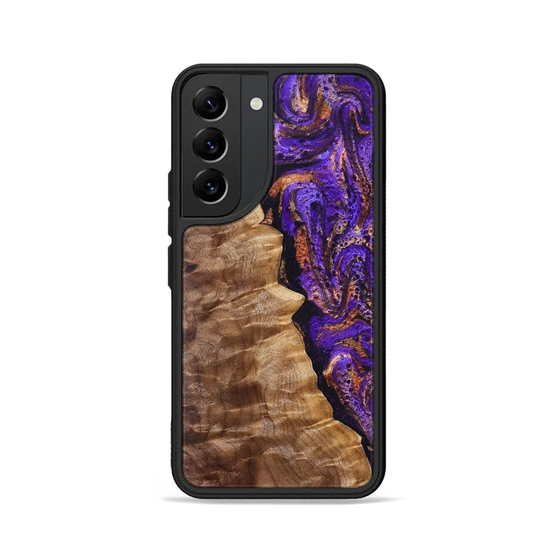 Galaxy S22 Wood Phone Case - Leanna (Purple, 829732)