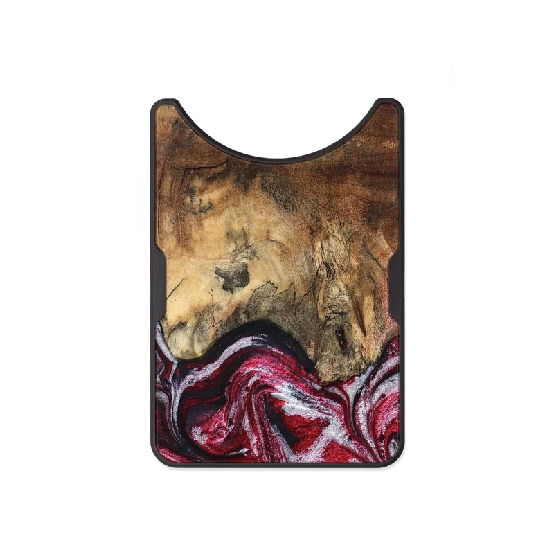 Alloy Wood Wallet - Chaya (Red, 829722)