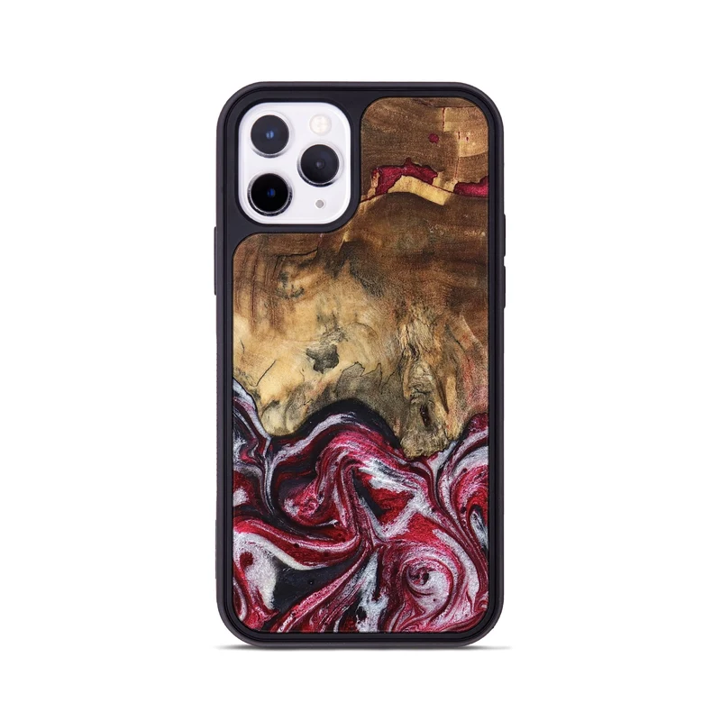 iPhone 11 Pro Wood Phone Case - Chaya (Red, 829722)